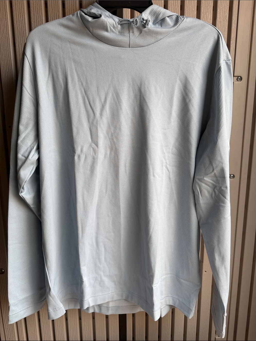 adidas Light Blue Hooded Pullover with Drawcords Golf, activewear